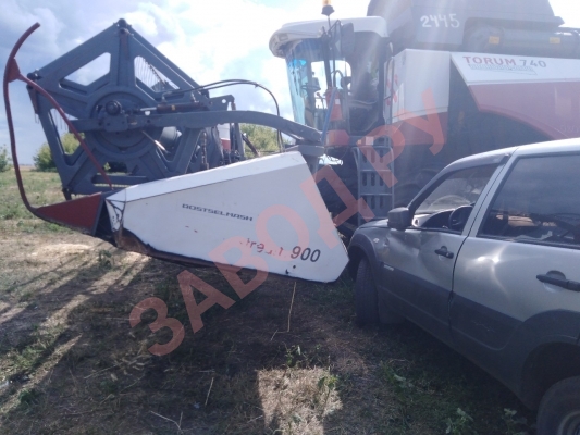 Авария в поле