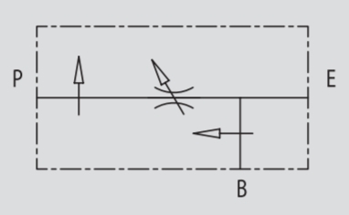 Гидравлическая схема регулятора расхода 3-х линейный c нагруз. лин. 3/8 VPR3 (V1060) Гидравлическая схема регулятора расхода 3-х линейный c нагруз. лин. 3/8 VPR3 (V1060)