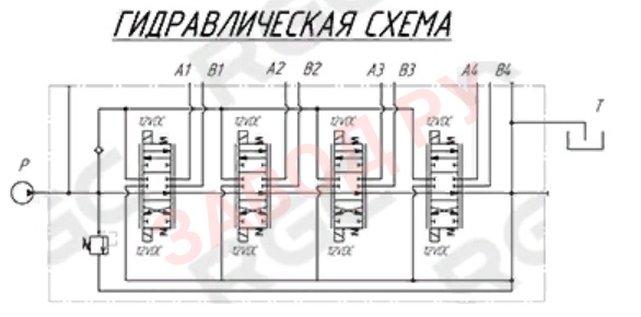 Гидрораспределитель MB-4/4S-3/18ES3/G-4/M3-24VDC