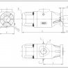 Аксиально-поршневой гидравлический насос с наклонным диском BHS21716UNI, ABER, серия BH, UNI - Основные размеры