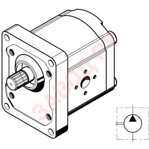 Шестеренный гидронасос Bosch Rexroth AZPF-10-XXXX FO30MB (FO30PB*) 0510525323