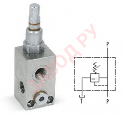 Фото клапана предохранительного 3/4 VMP 10-180 BAR (V0720/180)