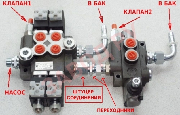 Можно ли подключить последовательно гидрораспределитель мр 80 4/4 222 другой распределитель китайский(2Р40)? И как?