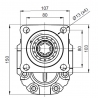 Шестерённый гидравлический насос B34TU70R, ABER, серия B3, фланец: ISO 7653 (EN), вал: DIN 5462