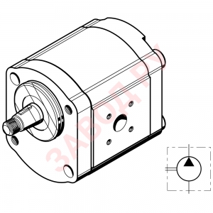 Шестеренный гидронасос Bosch Rexroth AZPF-10-XXXX CP20MB (CP20KB) 0510515316