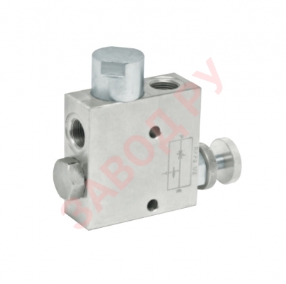 Фото регулятора расхода 3-х линейный с обр. клапаном 1/2 RFP3 (85л/мин, 350bar)