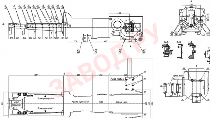 Межцентровые размеры Мтз 