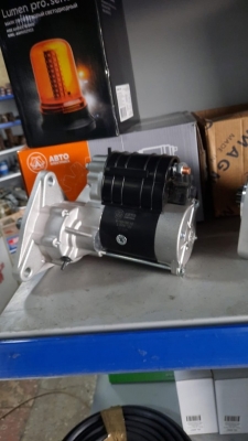 Как работает стартер Автоэлектрик 2 2 кВт ? Стартер с переделкой от пускача к стартеру с переходной плитой. 