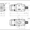 Аксиально-поршневой гидравлический насос с наклонным диском BHS21716EN, ABER, серия BH, ISO 7653 (EN) - Основные размеры