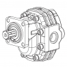 Шестерённый гидравлический насос GP4T100L-Z1C5G-V, Гидросила, серия T, фланец: ISO , вал: DIN 5462 B8x32x6g7 