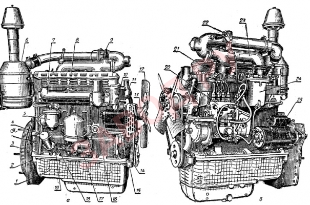 Сборка двигателя д240