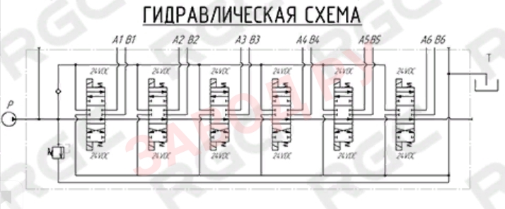 Схема MB-4/6S-3/18ES3/G-4/M3-24VDC