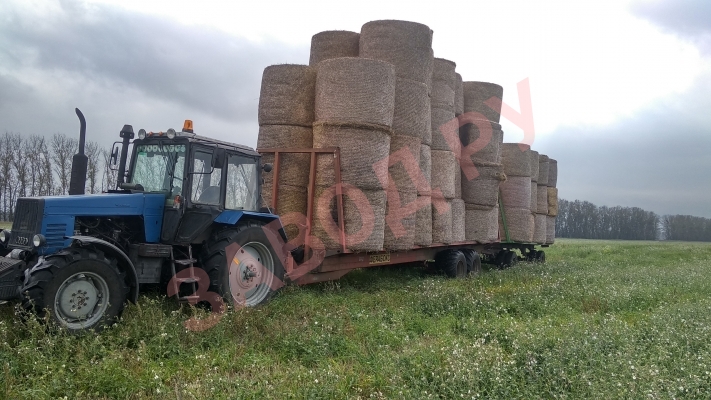 Возим солому на МТЗ-1221
