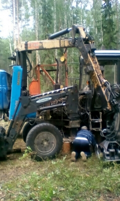 Замена сцепления в лесу