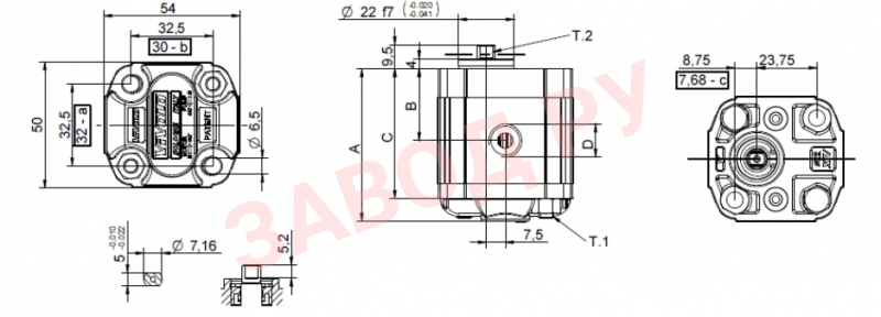 Габаритные размеры гидронасосов vivoil vivolo XP020 Габаритные размеры гидронасосов vivoil vivolo XP020